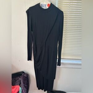 Sexy long black dress